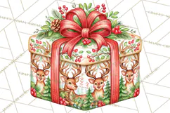 Multi Christmas Gifts Clipart PNG, Themed Wrapped Presents Product Image 5