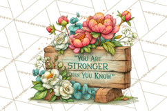Heartfelt Inspirational Floral PNG Clipart Product Image 5