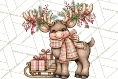 Buffalo Plaid Christmas PNG Clipart Product Image 5