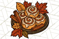 Cozy Fall Clipart PNG Autumn Harvest Illustrations Product Image 3
