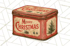 Vintage Farmhouse Christmas Decor PNG Product Image 2