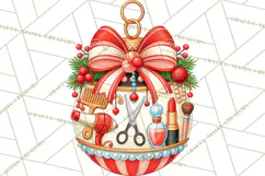 Multi Themed Christmas Ornament Clipart PNG Product Image 2