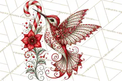 Whimsical Peppermint Animal PNG Christmas Clipart Product Image 2