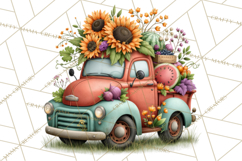 Small Town Summer Clipart PNG Scenes Product Image 2