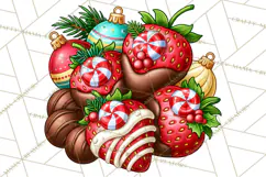 Cocoa Christmas Clipart, Chocolate Coffee Holiday PNG Product Image 5