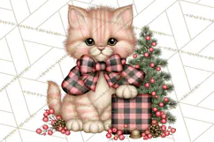 Buffalo Plaid Christmas PNG Clipart Product Image 2
