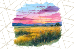 Watercolor Inspirational Landscape Backgrounds Product Image 5