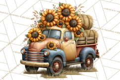 Inspirational Farmhouse Sunflower Clipart PNG Product Image 2