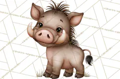 Safari Clipart African Animals Watercolor PNG Product Image 3