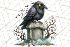 Halloween Graveyard Clipart PNG Product Image 3