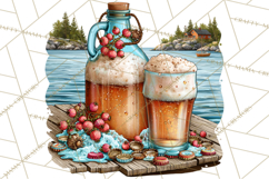 Lake Life Booze Clipart PNG Product Image 3