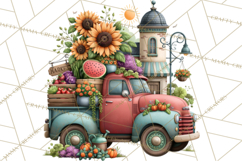 Small Town Summer Clipart PNG Scenes Product Image 3