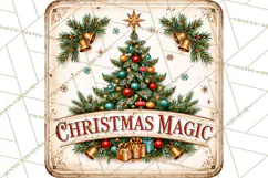 Vintage Mid Century Christmas Signs | Holiday Quotes Product Image 4