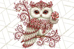 Whimsical Peppermint Animal PNG Christmas Clipart Product Image 4