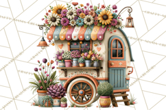 Small Town Summer Clipart PNG Scenes Product Image 4