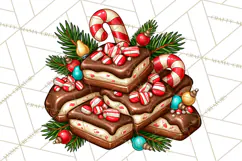 Cocoa Christmas Clipart, Chocolate Coffee Holiday PNG Product Image 3