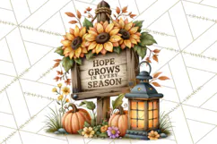 Inspirational Farmhouse Sunflower Clipart PNG Product Image 4