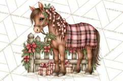Buffalo Plaid Christmas PNG Clipart Product Image 4