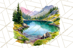 Watercolor Inspirational Landscape Backgrounds Product Image 3