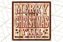 Vintage Christmas Signs Clipart PNG Product Image 5