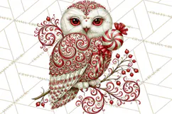 Whimsical Peppermint Animal PNG Christmas Clipart Product Image 5