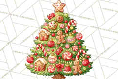 Multi Themed Christmas Trees Clipart PNG Product Image 5