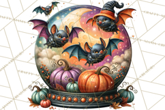 Halloween Floral Clipart PNG Spooky Flowers Images Product Image 5