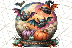 Halloween Floral Clipart PNG Spooky Flowers Images Product Image 5