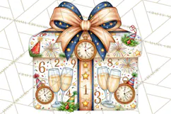 Multi Christmas Gifts Clipart PNG, Themed Wrapped Presents Product Image 5
