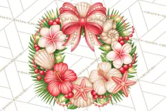 Tropical Christmas Village Clipart PNG, Christmas Village Product Image 5