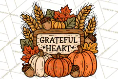 Cozy Fall Clipart PNG Autumn Harvest Illustrations Product Image 2