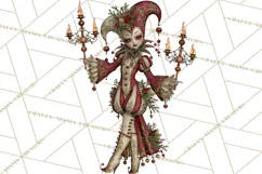 Christmas Circus Clipart, Vintage Christmas Circus PNG Product Image 5