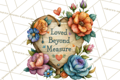Heartfelt Inspirational Floral PNG Clipart Product Image 5