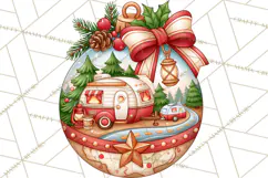 Multi Themed Christmas Ornament Clipart PNG Product Image 5