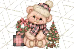 Buffalo Plaid Christmas PNG Clipart Product Image 5