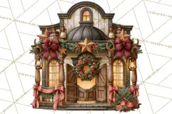 Western Christmas Clipart PNG, Cowboy Christmas, Rustic Product Image 2