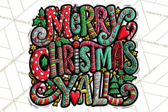 Whimsical Christmas Shirt Graphic PNG Holiday Doodle Quote Product Image 2