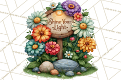 Heartfelt Inspirational Floral PNG Clipart Product Image 2