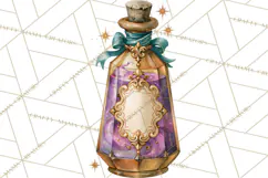 Vintage Witch Apothecary Clipart PNG, Halloween Magic Product Image 2