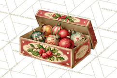 Vintage Farmhouse Christmas Decor PNG Product Image 2