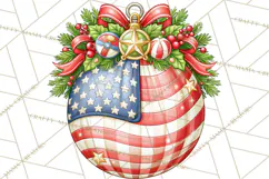 Multi Themed Christmas Ornament Clipart PNG Product Image 4