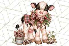 Buffalo Plaid Christmas PNG Clipart Product Image 3