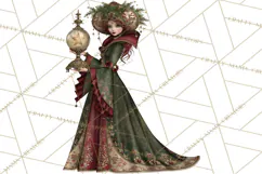 Christmas Circus Clipart, Vintage Christmas Circus PNG Product Image 4