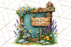 Heartfelt Inspirational Floral PNG Clipart Product Image 4