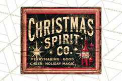 Vintage Christmas Signs Clipart PNG Product Image 4