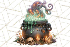 Halloween Graveyard Clipart PNG Product Image 4