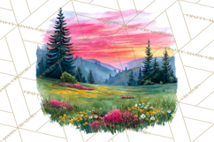 Watercolor Inspirational Landscape Backgrounds Product Image 2