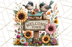 Small Town Summer Clipart PNG Scenes Product Image 3