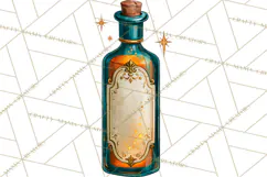 Vintage Witch Apothecary Clipart PNG, Halloween Magic Product Image 3