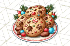 Cocoa Christmas Clipart, Chocolate Coffee Holiday PNG Product Image 4